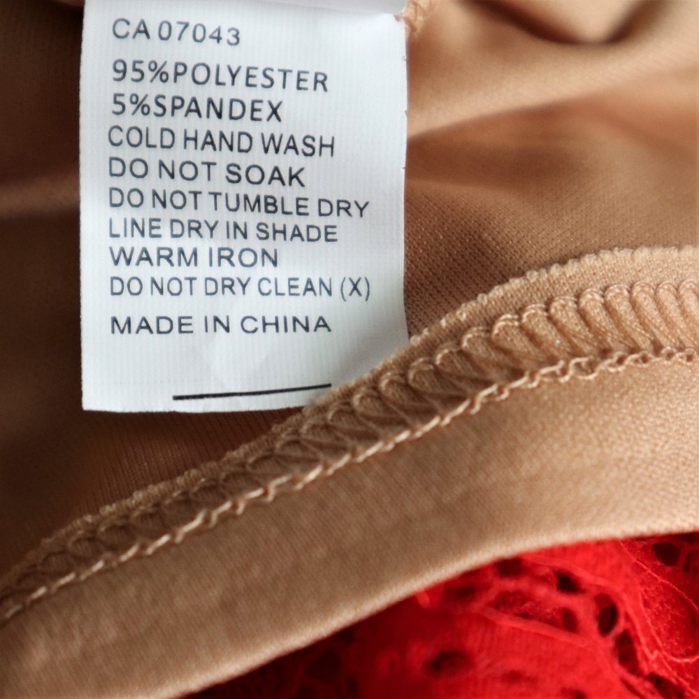 Poppy Red Lace High-Low Lace Dress - Picture 10 of 10